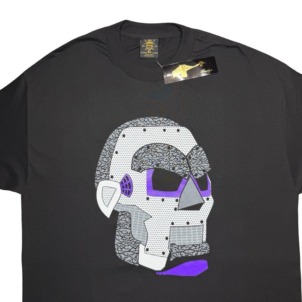2000s Y2K Sneaktip x MF Doom mask rap streetwear pink Jordan shirt XXL